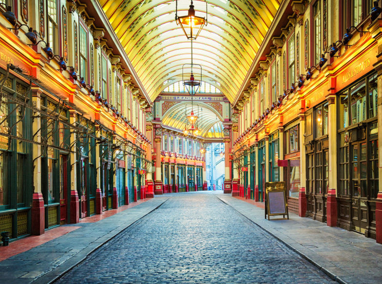 Zabytkowe wnętrze Leadenhall Market